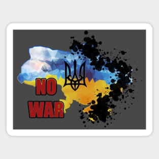 NO WAR IN UKRAINE Magnet